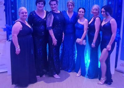 The Stylelist-Blue Tie Ball Dresses